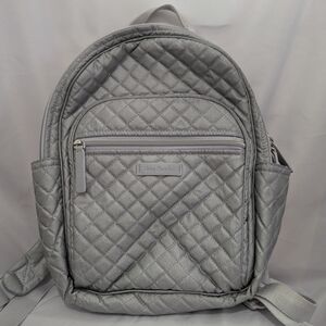 Vera Bradley Quilted Gray Backpack